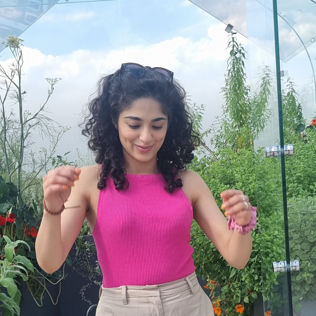 Girl with luscious curly hair
